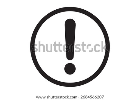 Attention sign warning danger icon exclamation mark caution symbol vector graphic
