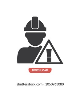 Attention signal vector icon 