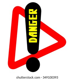 attention sign.vector illustration.