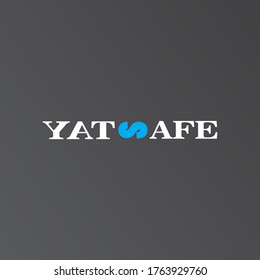 ATTENTION STAY SAFE DESIGN LOGO SIMPLE