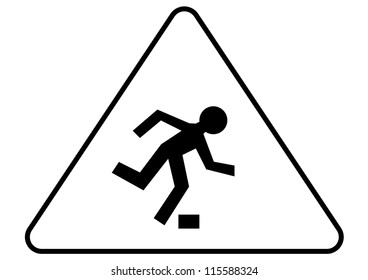 Attention stumble sign