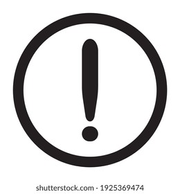 Attention symbol, web and computer icon