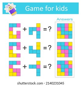 Attention tasks for children. IQ training test. Printable worksheet. 