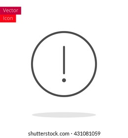 Attention Thin Line Icon