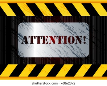 Attention vector background