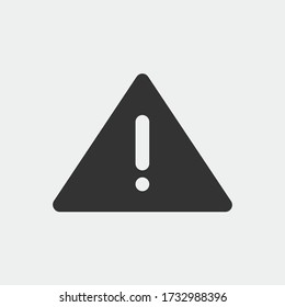 attention vector icon illustration sign for web and design