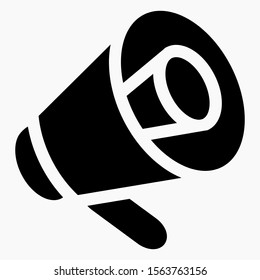 Attention vector icon isolated minimal single flat linear icon for application and info-graphic. Commercial line vector icon for websites and mobile minimalistic flat design.