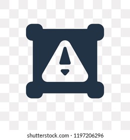 Attention vector icon isolated on transparent background, Attention transparency concept can be used web and mobile