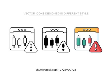 Icono de Vector de atención stock aislado en lámina blanca