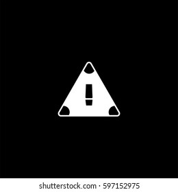 Attention Vector Icon, The symbol of hazard. Simple, modern flat vector illustration for mobile app, website or desktop app 