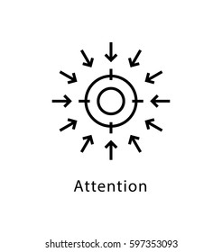 Attention Vector line Icon 