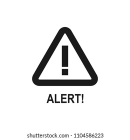 Attention warning alert sign with exclamation mark symbol. Attention sign icon. Warning symbol. Exclamation mark icon. Alert icon