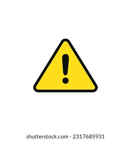 Attention warning exclamation symbol design vector