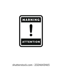 Attention warning exclamation symbol design vector