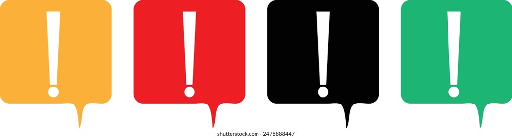 Attention warning exclamation symbol design vector