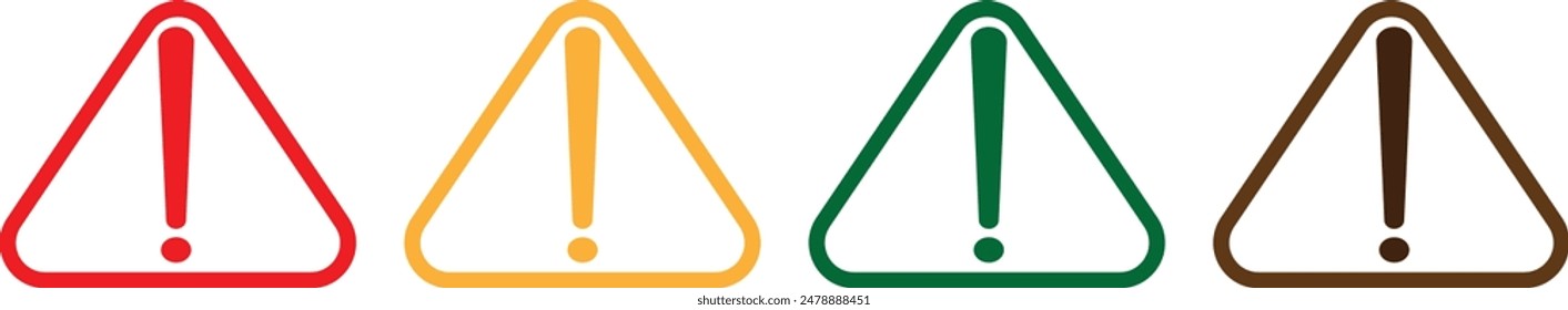 Attention warning exclamation symbol design vector