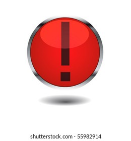 attention warning sign exclamation mark on white background