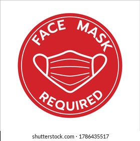 Attention Warning Sign Please Wear Mask Stock Vector (Royalty Free ...