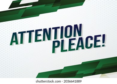 Attention word concept vector illustration with lines 3d style for social media landing page, template, ui, web, mobile app, poster, banner, flyer, background, gift card, coupon, label, wallpaper