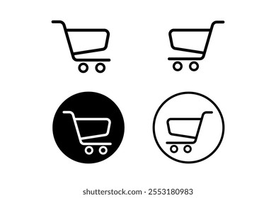 Attention-Grabbing Creative Shopping Cart Flat Icons Designs for Retail Spaces, shopping UI, flat design icons, sales icons, easy navigation, digital shopping, seamless shopping, catalog icons