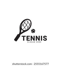 Attention-grabbing Tennis Club Logo Design vector template