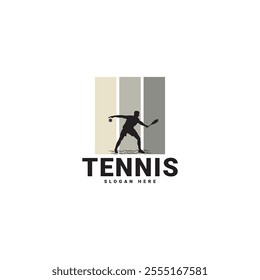 Attention-grabbing Tennis Club Logo Design vector template