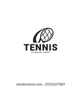 Attention-grabbing Tennis Club Logo Design vector template