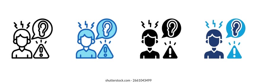 Attentiveness icon Multi Style Vector Illustration