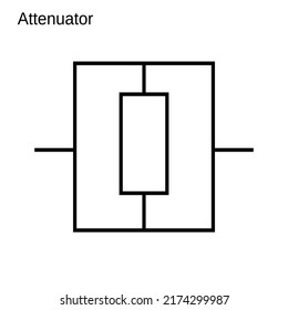 The Attenuator Set symbol icon is isolated with a white background