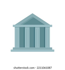 Icono de creación de atestación. Ilustración plana del icono del vector de construcción de atestación aislado en fondo blanco