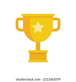 Icono de taza de autenticación. Ilustración plana del icono vectorial de la taza de atestación aislado en fondo blanco
