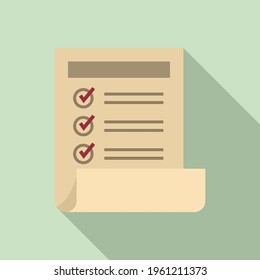 Attestation icon. Flat illustration of Attestation vector icon for web design