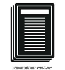 Attestation papers icon. Simple illustration of Attestation papers vector icon for web design isolated on white background