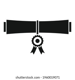Attestation roll icon. Simple illustration of Attestation roll vector icon for web design isolated on white background