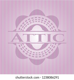 Attic pink emblem