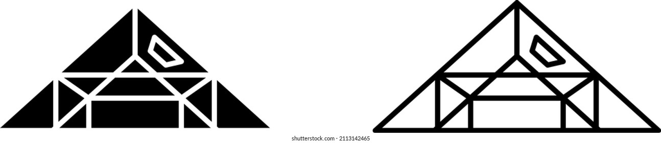 Attic service icon, Vector illustration