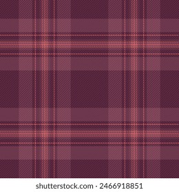 Attire fabric background seamless, 50s check tartan plaid. Selection texture textile pattern vector in red and pink color.