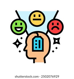 attitude consumer behavior color icon vector. attitude consumer behavior sign. isolated symbol illustration