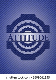 Attitude denim background. Vector Illustration. Detailed.