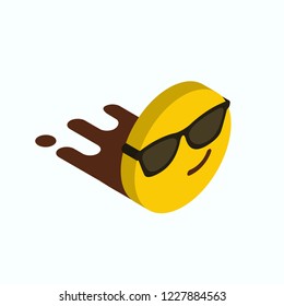 Attitude emoji icon design vector