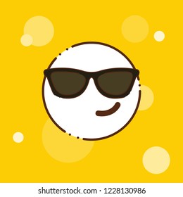 Attitude emoji icon design vector