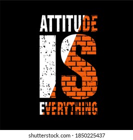 attitude is everything typography letter