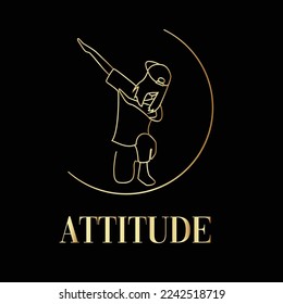 ATTITUDE IS EVERYTHING typography vector t-shirt design.