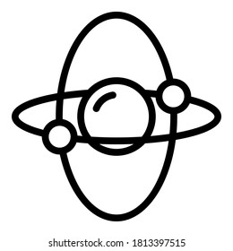 Attitude gyroscope icon. Outline attitude gyroscope vector icon for web design isolated on white background