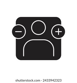 Attitude icon, template for graphic and web design. vector illustration