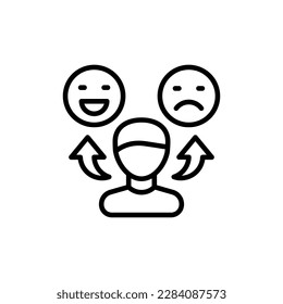 Attitude icon in vector. Illustration