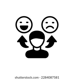 Icono de actitud en vector. Ilustración