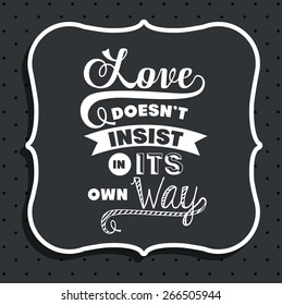 Attitude phrase design over black background, vector illustration