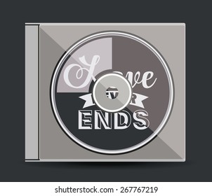 Attitude phrase design over black background, vector illustration
