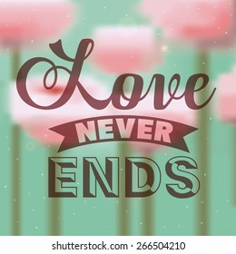 Attitude phrase design over floral background, vector illustration